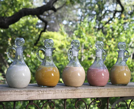 Dressings ( Strawberry Pine Nut, Persimmon, Sundried Tomato Pistachio, Asian Citrus and Rockin' Ranch)