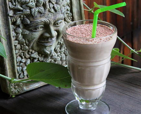 Shake it Up! (Cacao Almond Maca Protein Shake)
