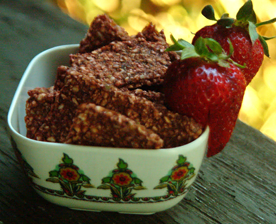 Strawberry Buckwheat Wafers