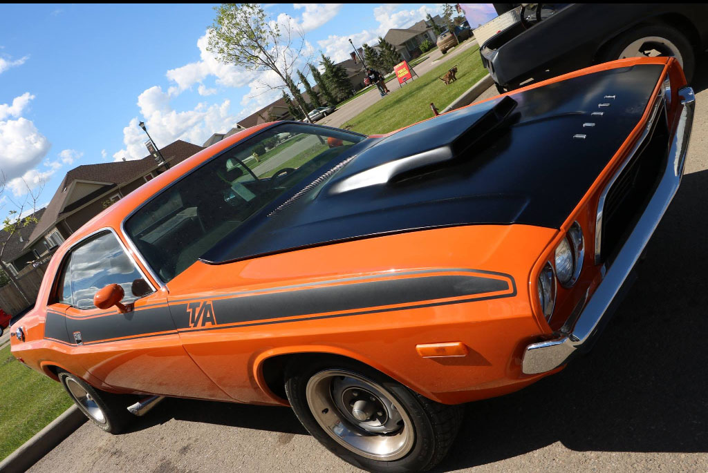 1972 Dodge Challenger 340 automatic 8 3/4 rear end Vitamin C orange Owned for 14 years