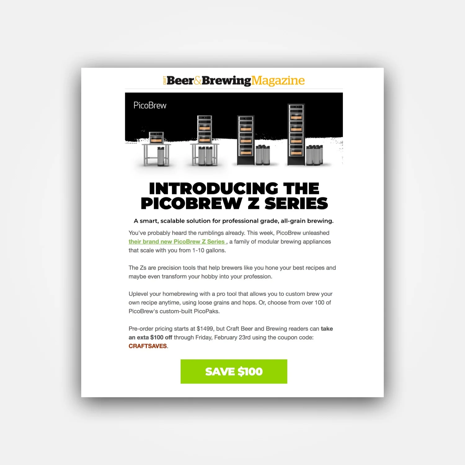 Dedicated Email Newsletter