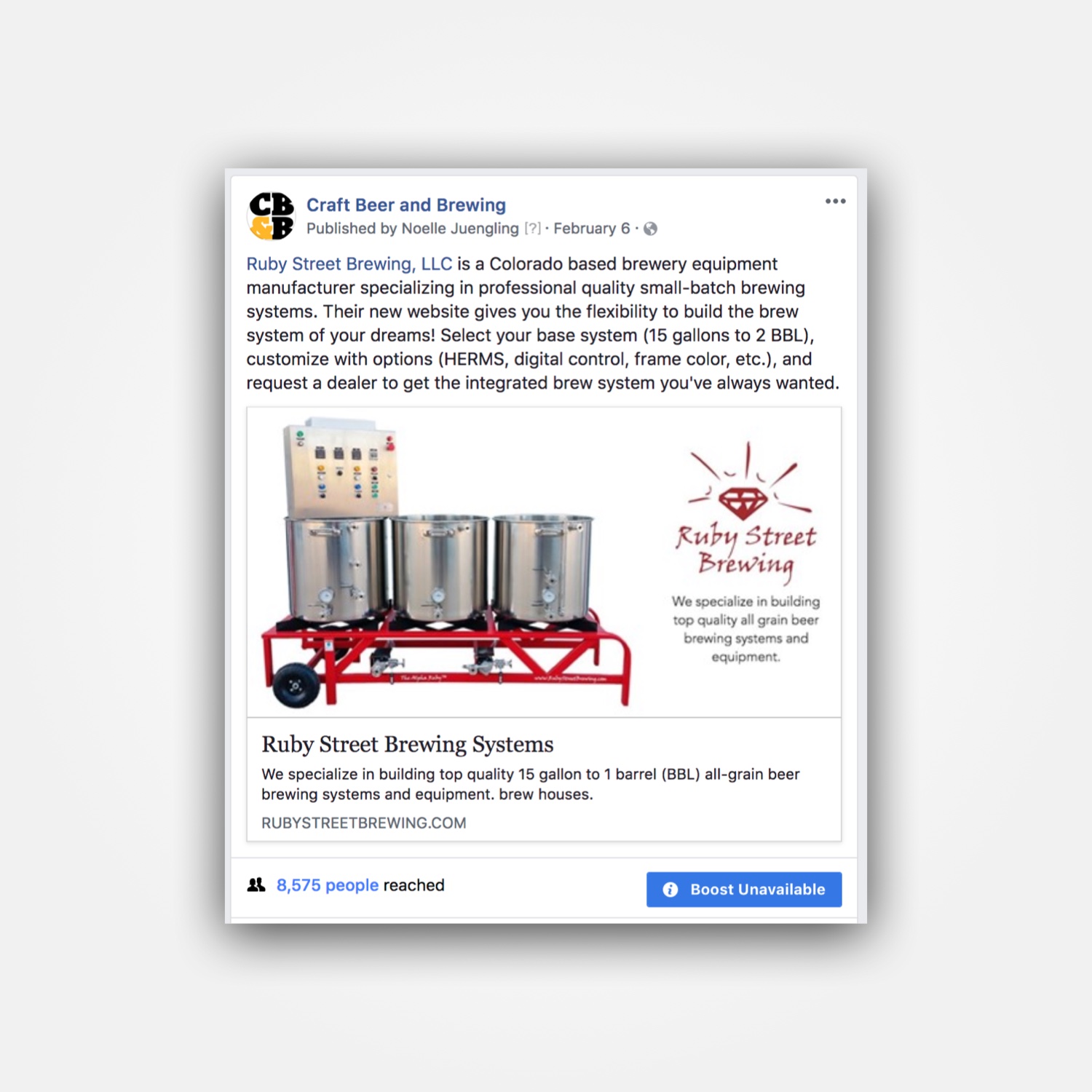 Sponsored Social Post