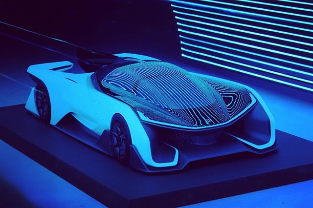 Faraday Future FFZERO1 test shots #faradayfuture #faraday #arduino #lightpainting #lightpaintingart #longexposure