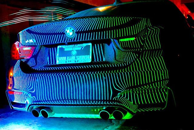 BMW M4 rear facia... oh snap! #arduino #adafruit #adafruitindustries #cardesign #lightbar #nikon #nikond5300 #longexposure #longexposurephotography #bmw #bmwm4 #silktripod #highlights #continental #continentaltires #light painting #Black_List #CarsWi