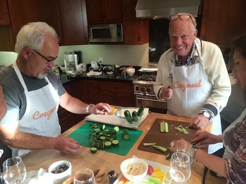 Dan, Tom and Caroline in the kitchen.JPG