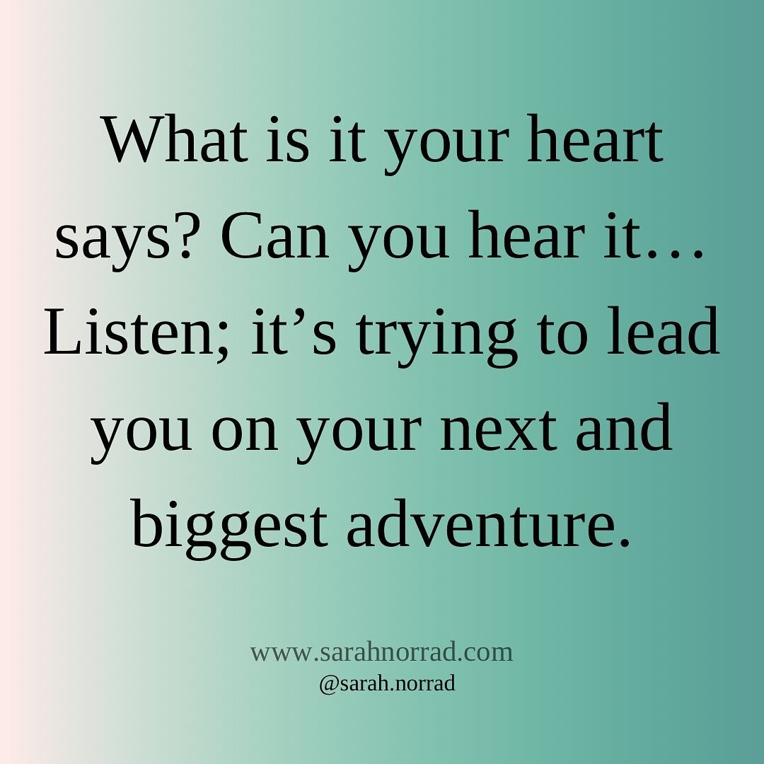 My heart tells me lots of things&mdash;it physically hurts when I&rsquo;m believing something that disempowers me. It gushes, softens, opens and reaches out when it feels safe, in tune and aligned.

Often, my heart is telling me to pace, to wait, to 