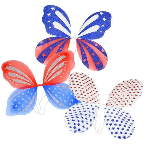 What child (or adult!) wouldn't want to wear these patriotic fairy wings all day?