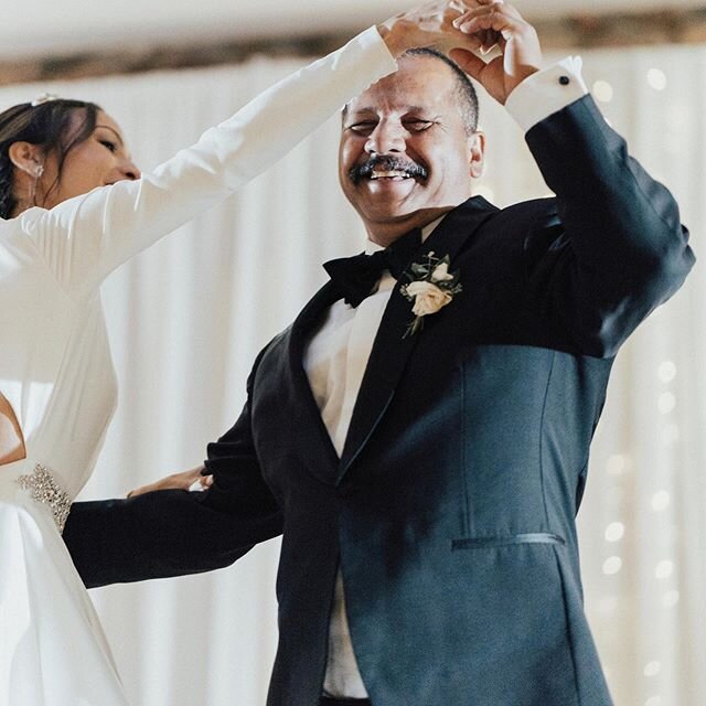 Happy Father's Day!⁠⠀
Check out our father-daughter dance playlist on our Spotify channel for some fun, new ideas.❤️⁠⠀
.⁠⠀
.⁠⠀
Photographer: @nateshepardphoto⁠⠀
Venue: @highlands_ranch_mansion⁠⠀
Dress: by @justinalexander from: @lwdbridal⁠⠀
Hair: @gl
