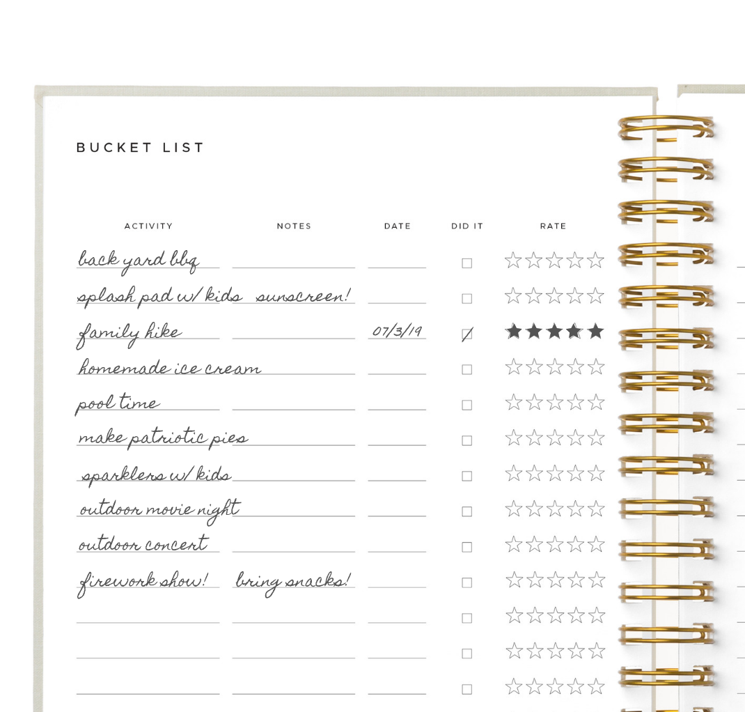 4th of July Bucket List