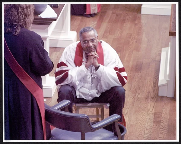 Photograph of Bishop Rhymes H. Moncure, Jr. taken at the 2006 North Texas Annual Conference in Plano, Texas, by Rev. John W. Dillard.
