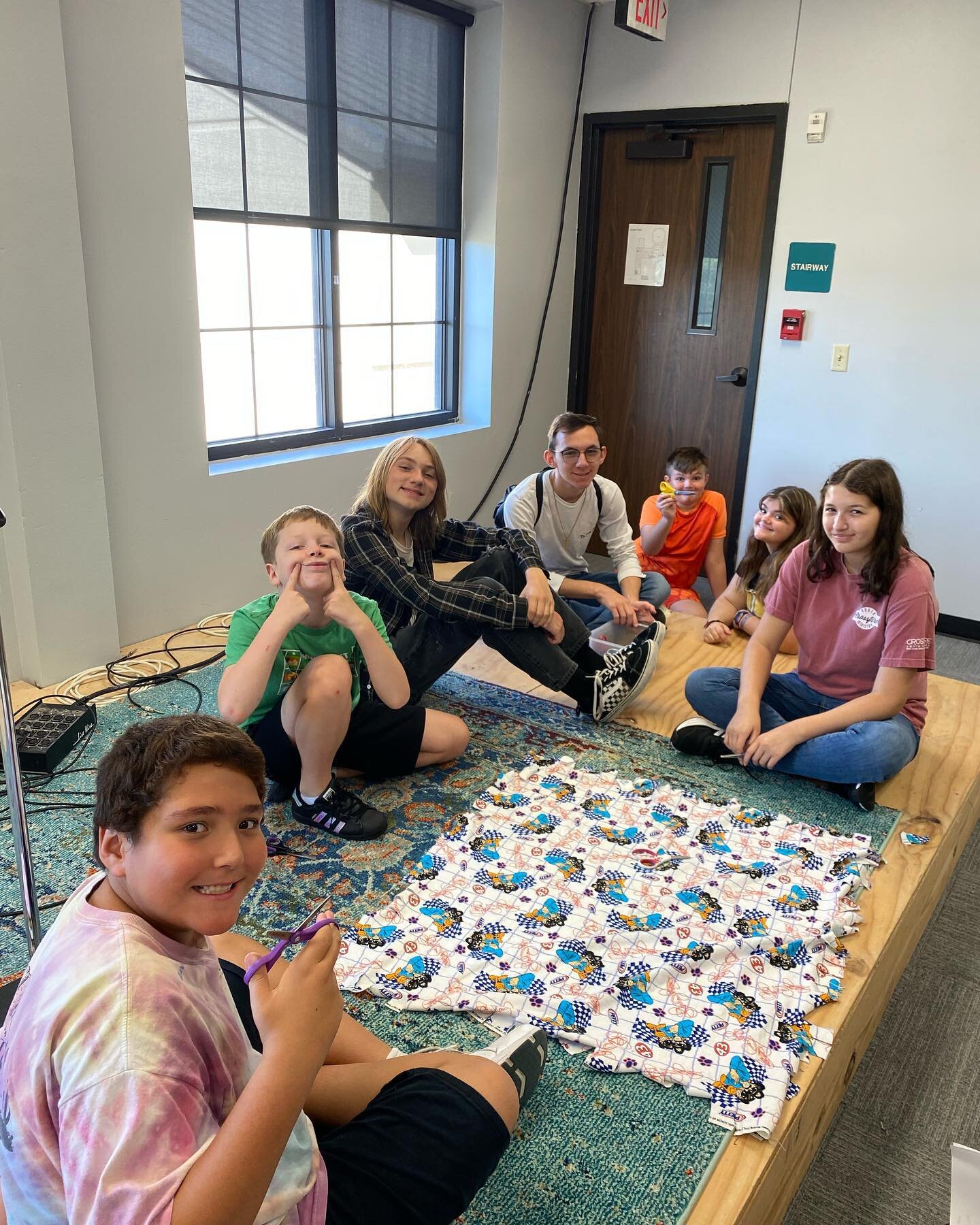 because of our youth and children we get to send a whole bunch of blankets to Dorcas&rsquo; Heart! thank you to the members of our church who donated fabric to make this happen!