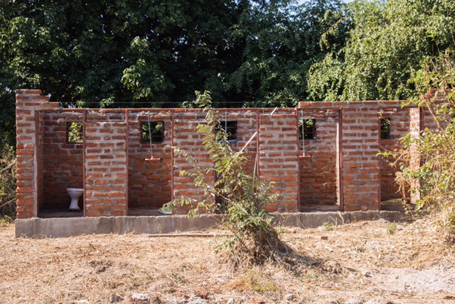 Ranger station's outside toilet and showers