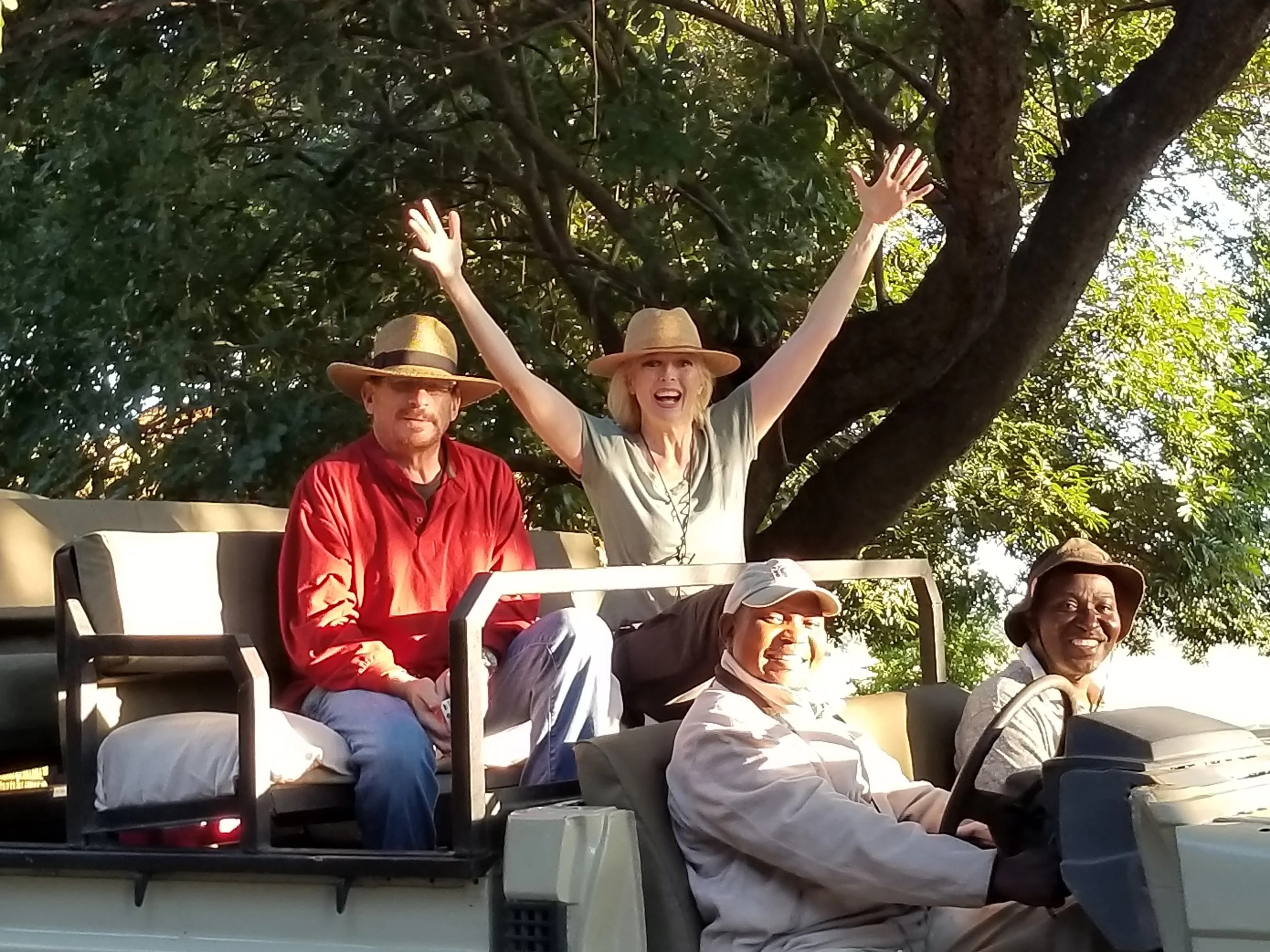 Coe and crew arriving in Zambia!