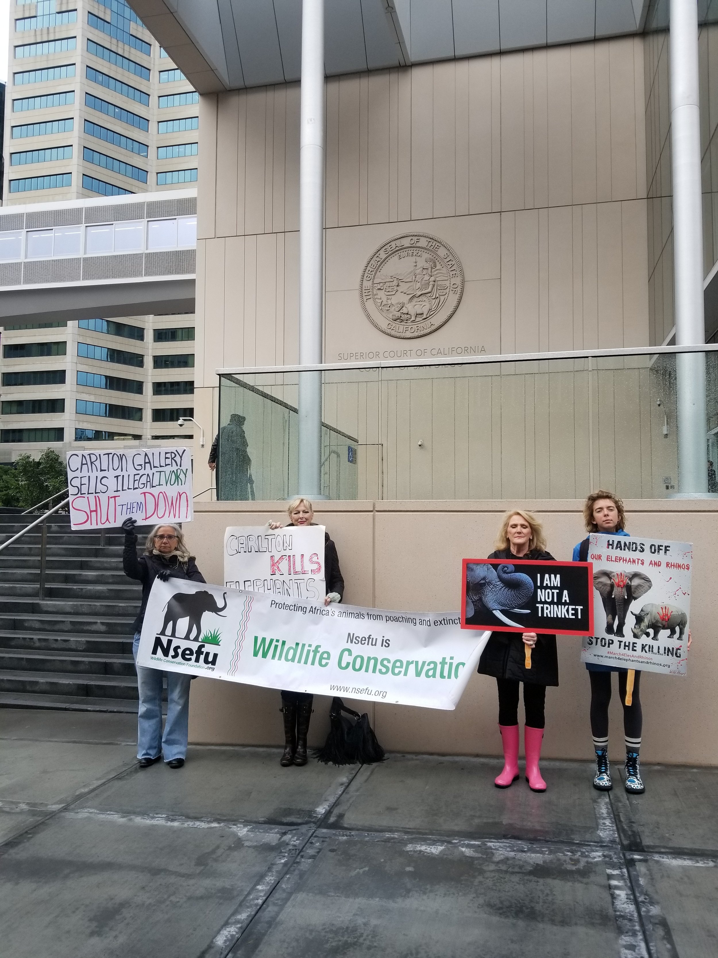 Protest at the courthouse!