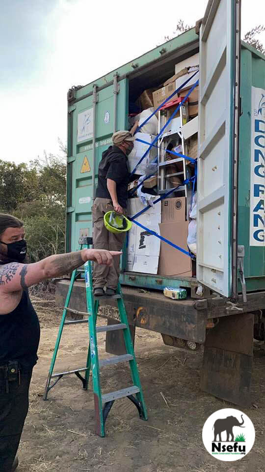 Container arrives in Zambia!