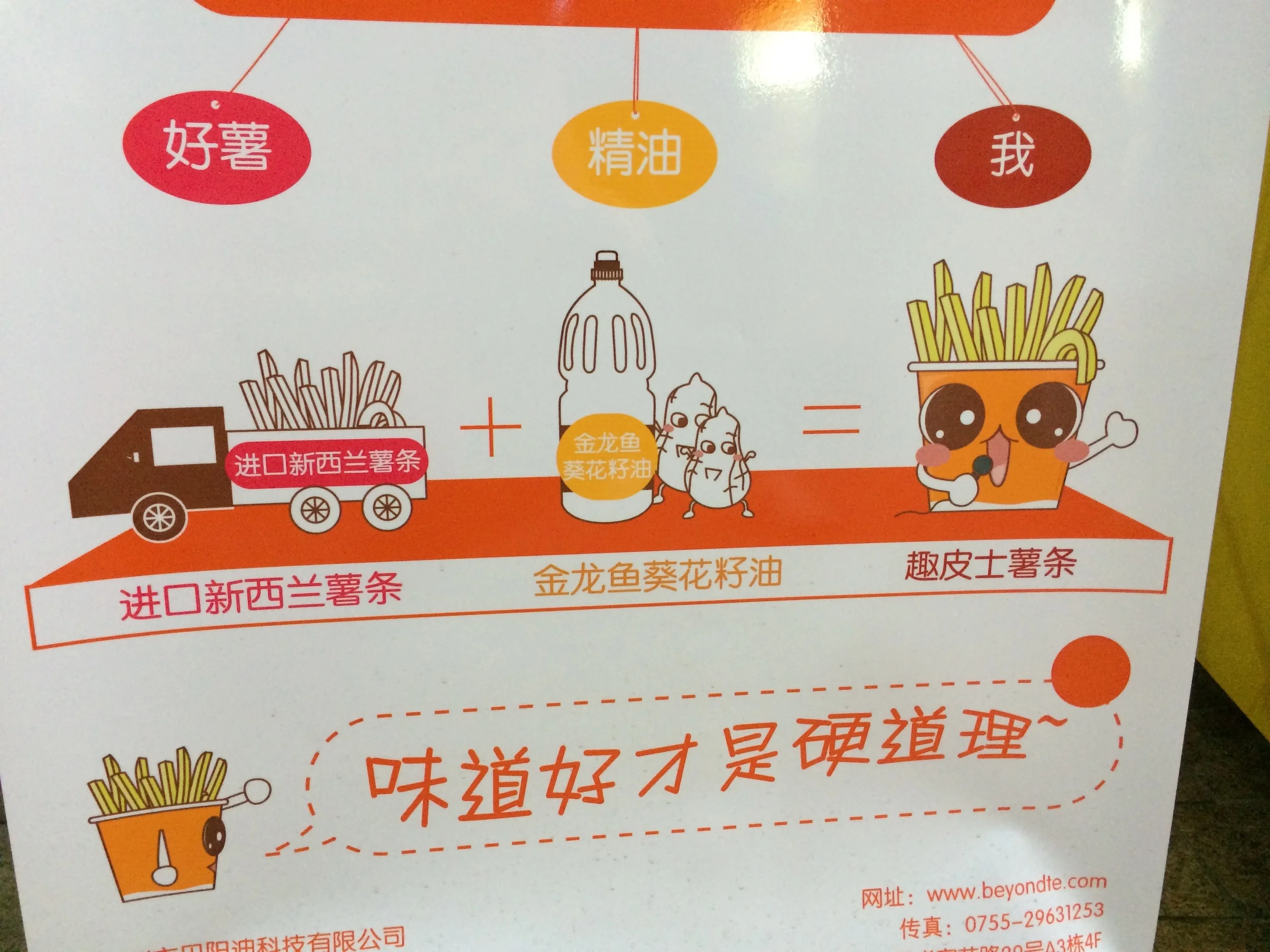 Detail shot of fry vending machine