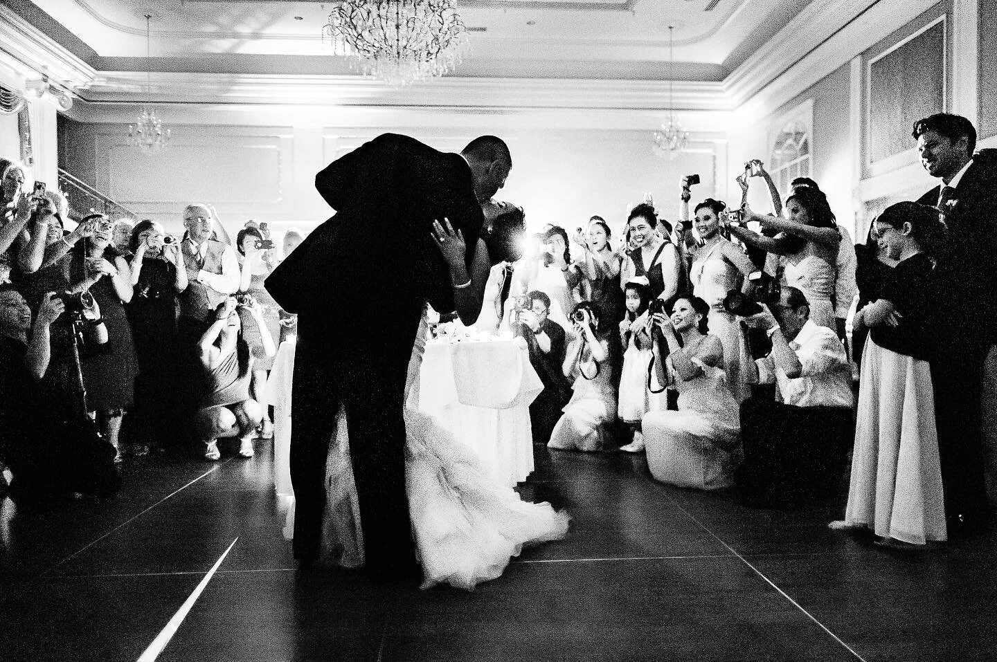 Do you remember a time before smartphones were ubiquitous and people just enjoyed and experienced weddings in person?
 I don&rsquo;t.

This one is from 2011, time of the not-low-light-friendly iPhone 4. So if you wanted a photo from a wedding, you br