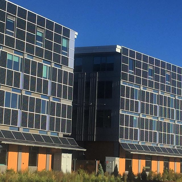 Is this #BIPV ?  Honestly who cares, it is #architecturalsolar and that is all that matters!  Some say #BIPV must enclose the envelope but that thinking turns a blind eye to the most cost effective and simple ways of achieving #netzero goals.  This p