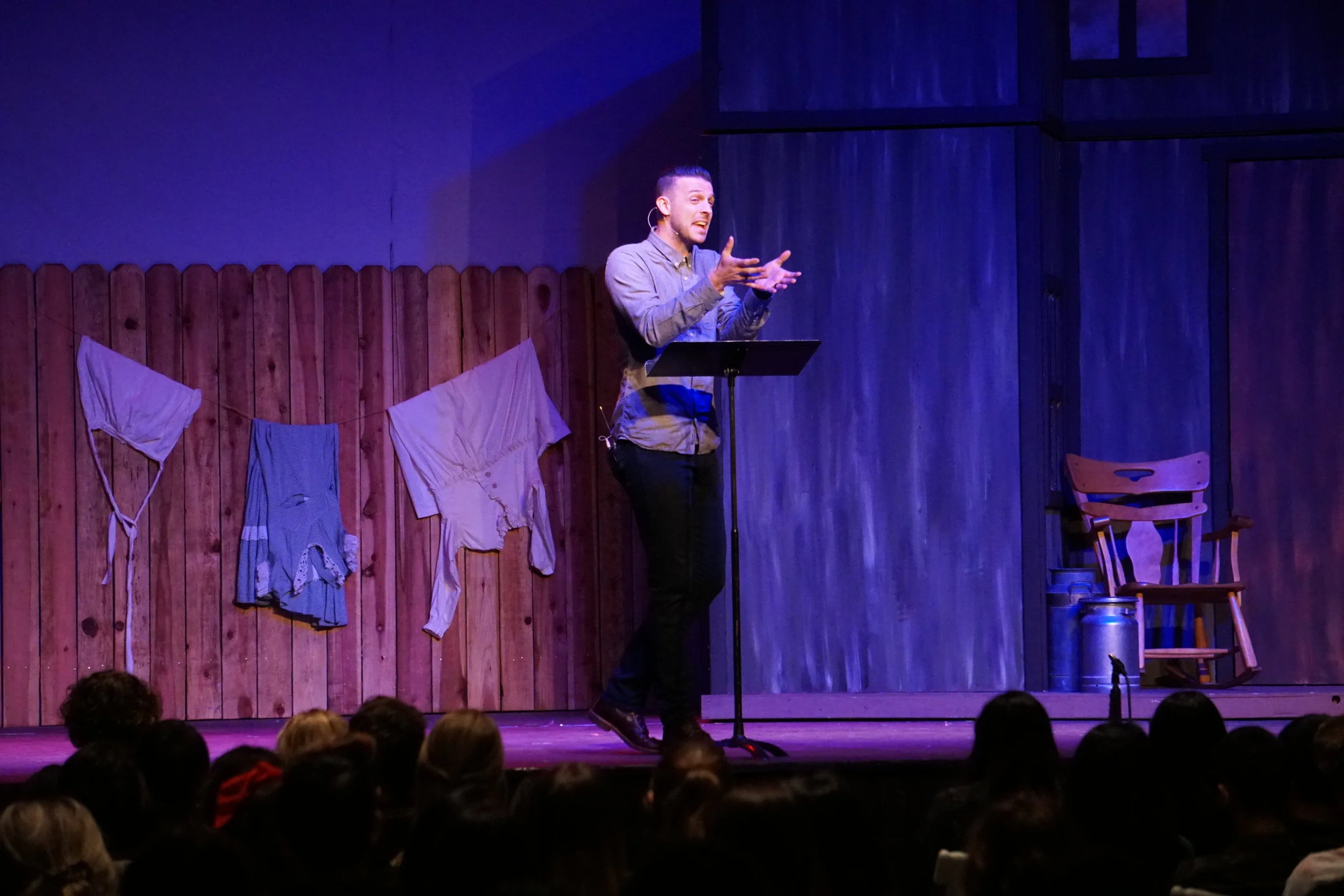 He hit one out of the park! Almost EVERY single response card said Seth was the best part of the event. One man wrote that he was pro-choice but that Seth’s presentation changed him to pro-life. 