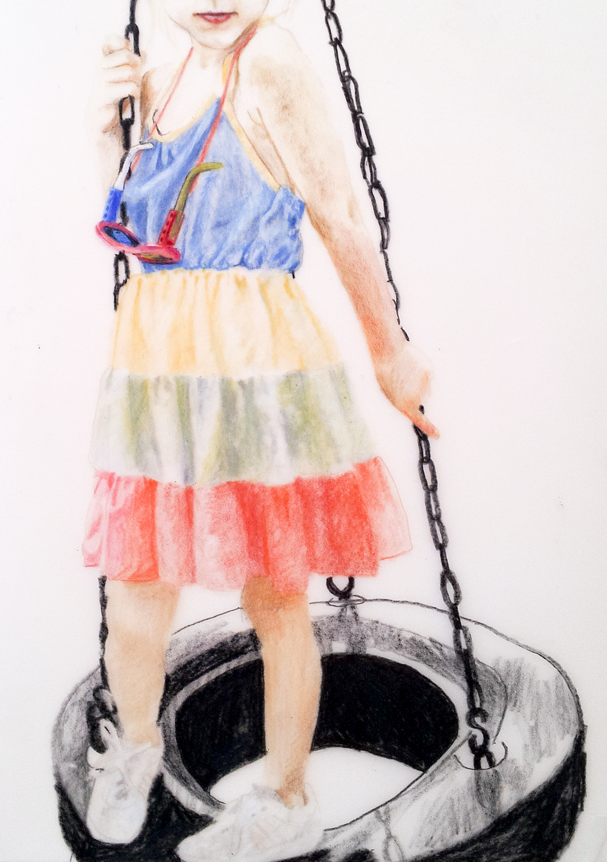 2013 colored pencil on mylar 5"x7"