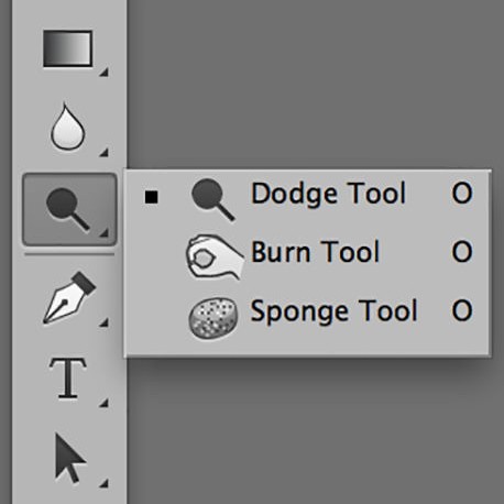 The Dodge Tool blocks the light of the enlarger from reaching the photo paper, thus a lighter result on the final image. The Burn Tool blocks the light where your hand would be, but allows more light to hit the photo paper through the hole made with the fingers ending up with a darker result on the final image. Does this seem backwards to you? It should and that's why the original recording of the image is on a negative. Cool, huh?!