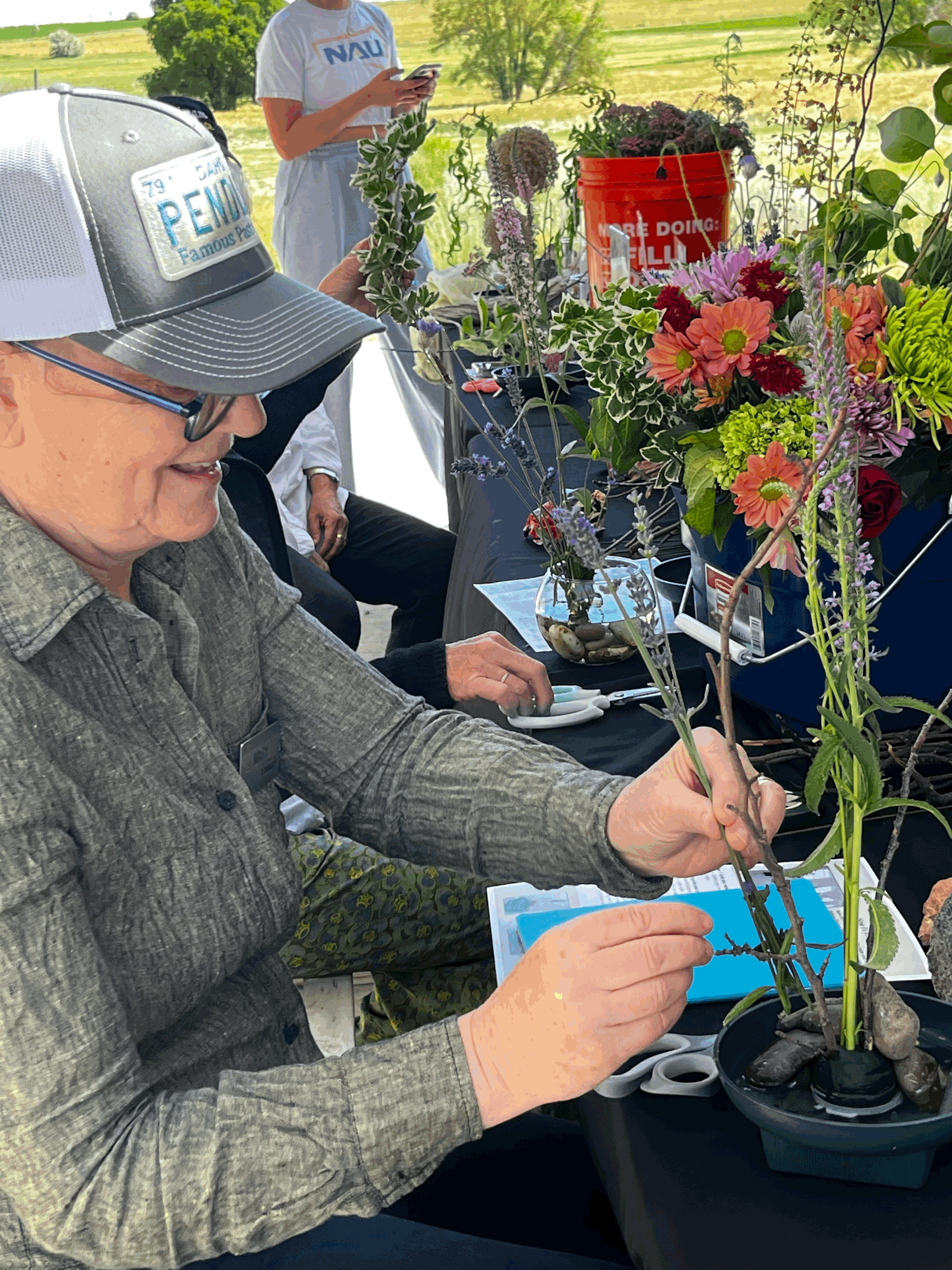 Ikebana Flower Arranging at Minidoka NHS