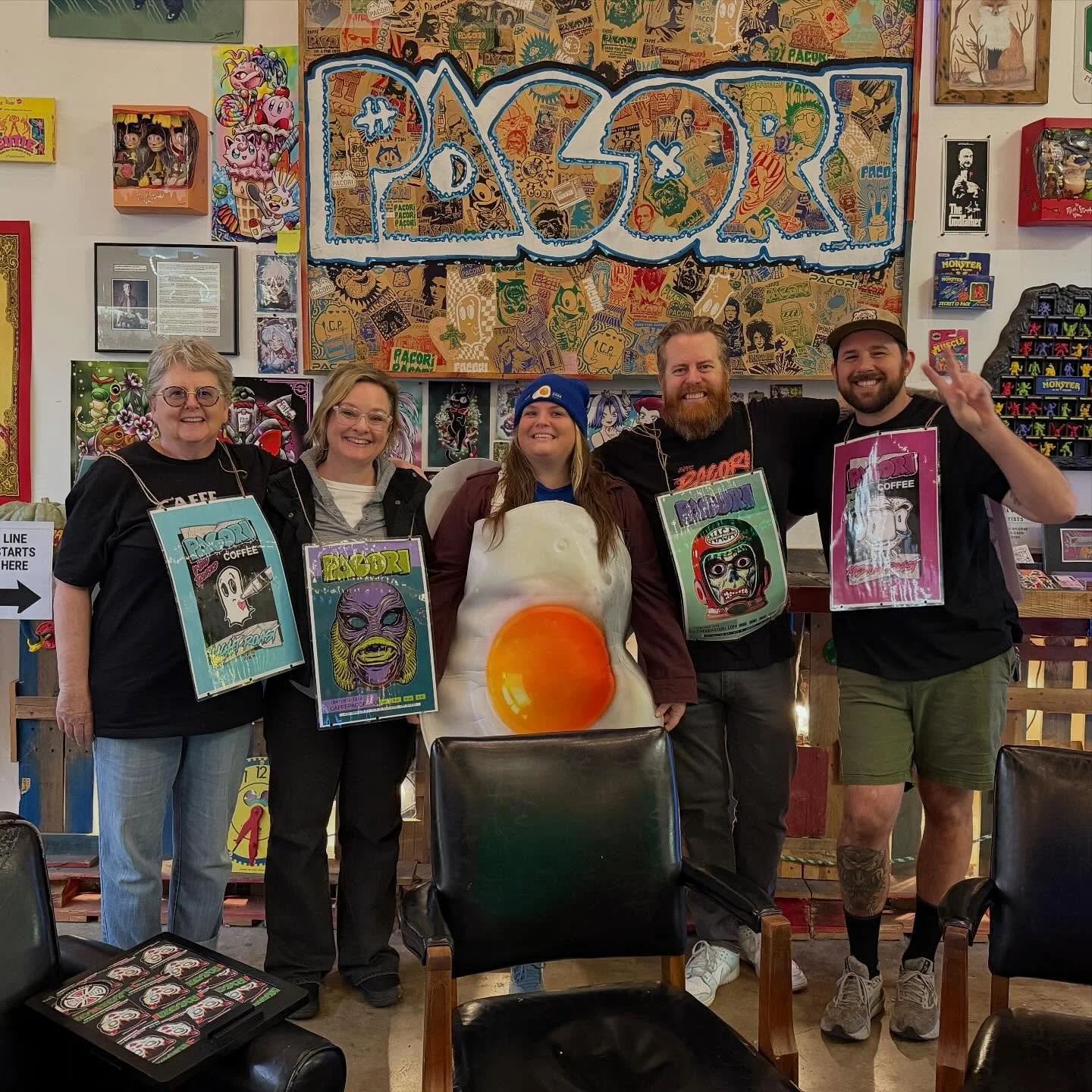 It&rsquo;s time!  Art Hope with @only_yolking and special vendors . . . happening now!  Saturday - 10-2pm.

#caffepacori #eugeneoregon #woodroastedcoffee  #teampacori #coffee #pacori #bmfg #pnwcoffee #coldbrewcoffee #eugeneoregon #springfieldoregon #