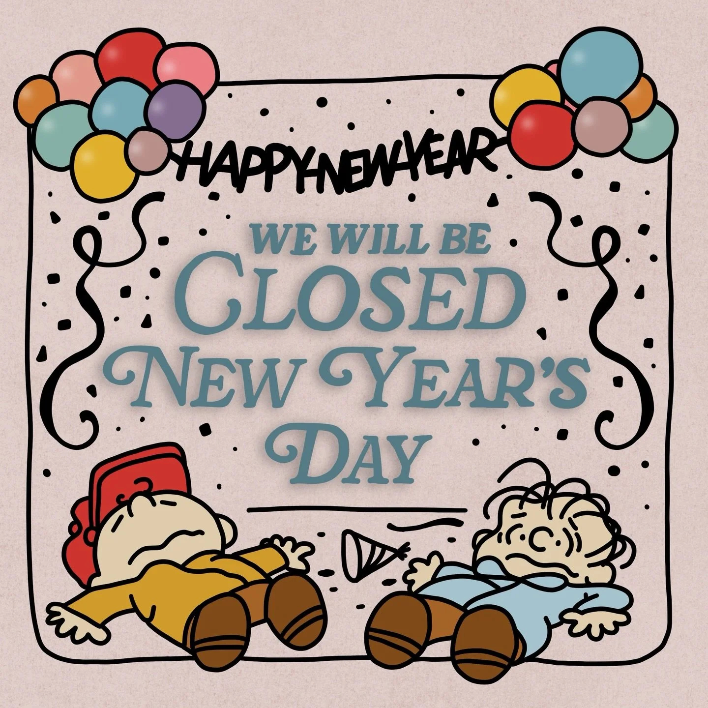 We&rsquo;ll be closed New Year&rsquo;s Day (1/1/26).

Thanks for an amazing year! Happy New Year from all of us at Caff&egrave; Pacori 🤍☕️

&ldquo;New Year&rsquo;s Day is another chance to get it right.&rdquo; - Charlie Brown

See you at the Art Hop