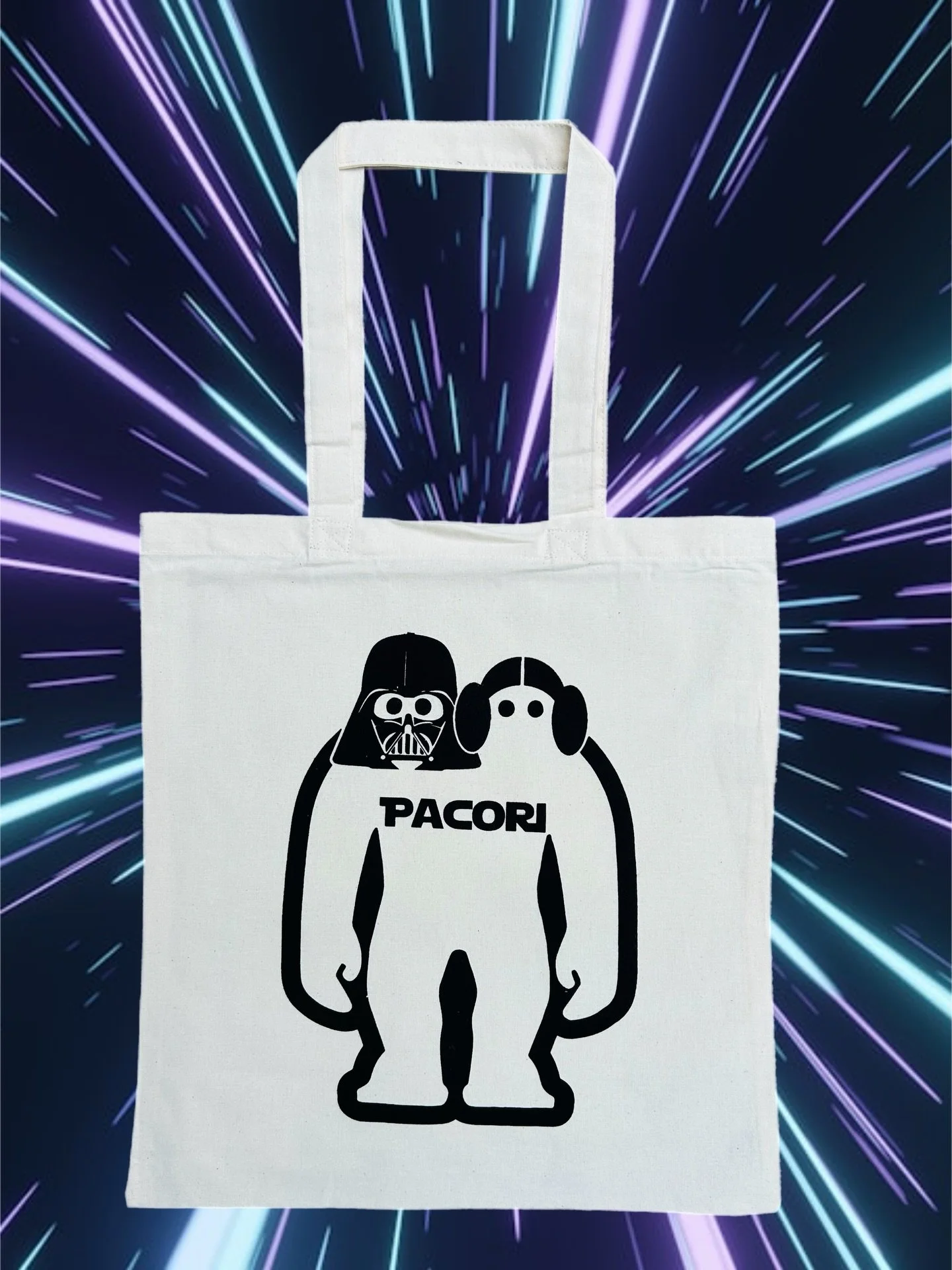 May totes just dropped at the Pacori Store. 🔭

Buy 3 lbs of beans and get a free Pacori tote featuring our latest design by the incredible @mint__cookie__ 

Just in time for May the 4th 👀 Pick up a Promcori ticket with your beans ($15 advance purch