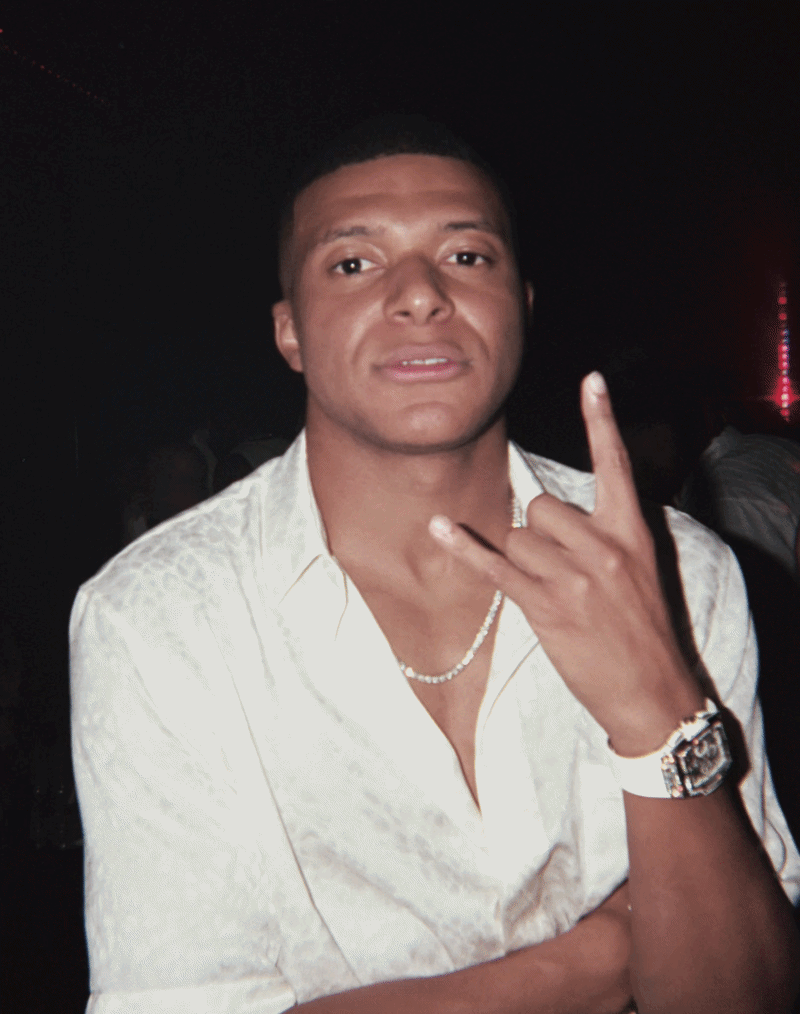 Mbappe White Party.gif