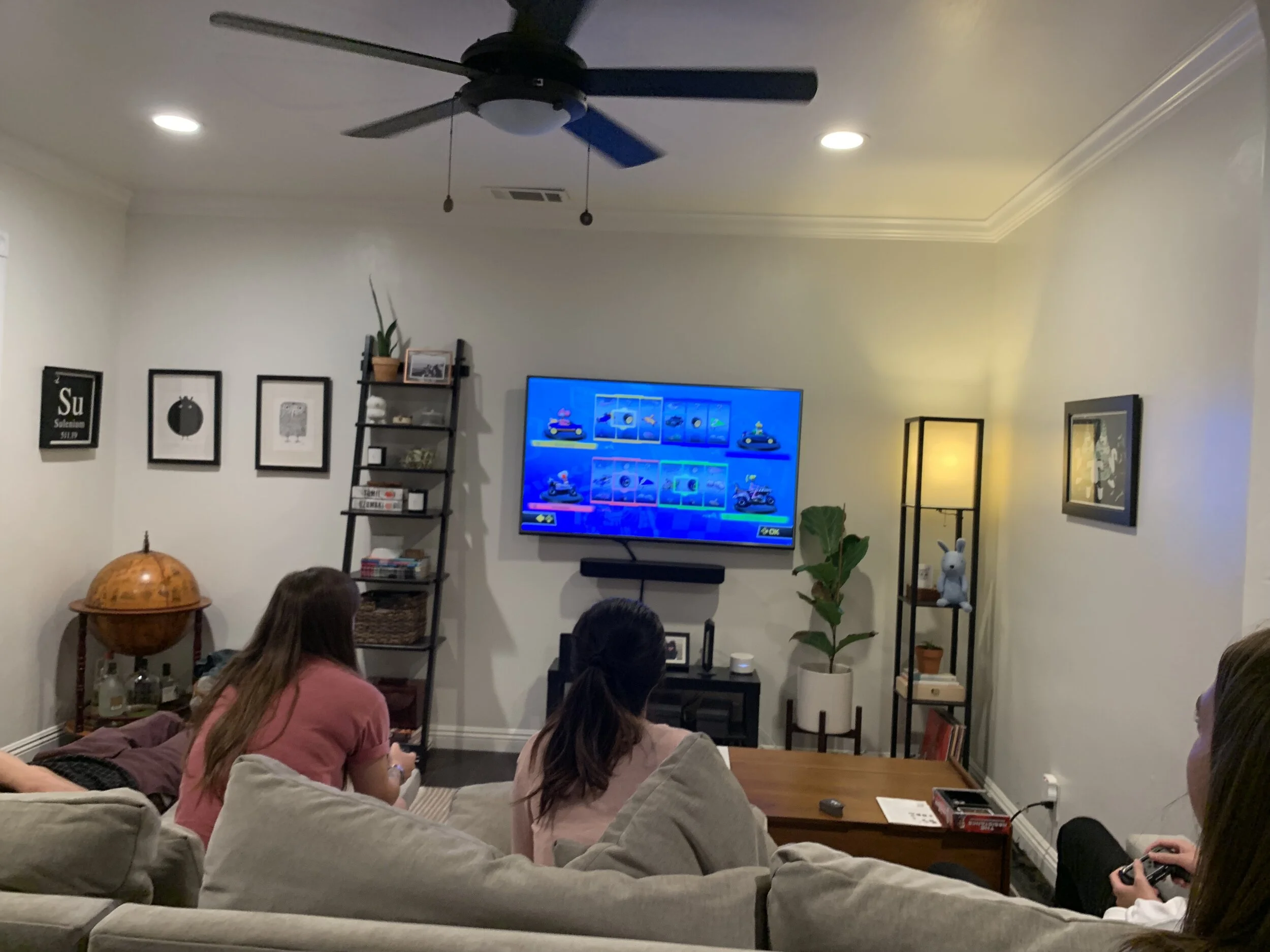 Some mariokart after the first Lab BBQ