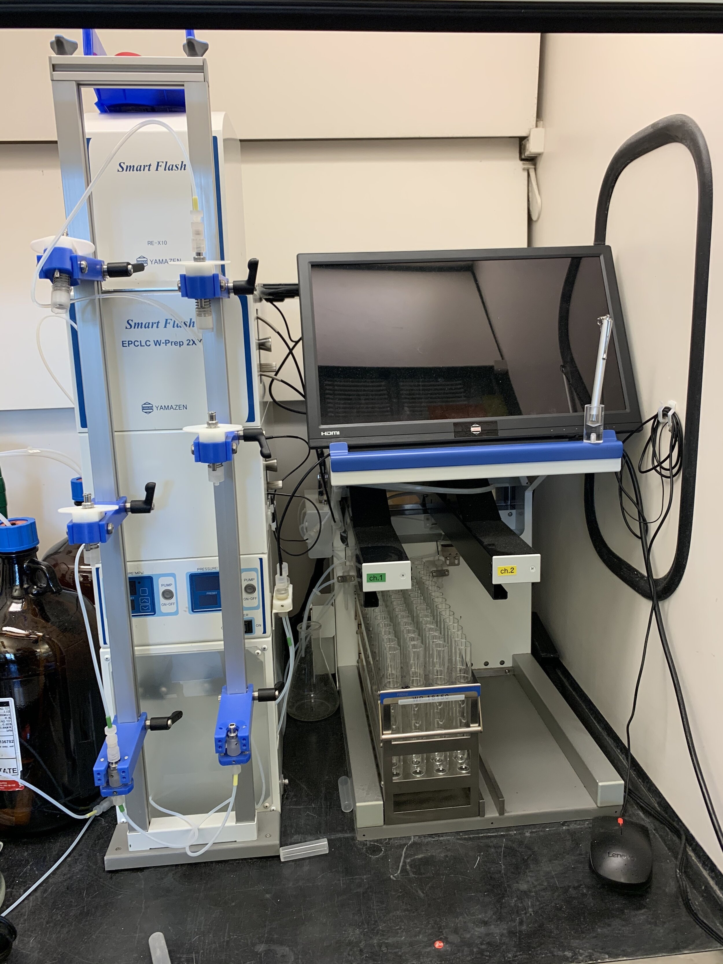 Yamazen Dual Prep Automated Flash Chromatography with Variable Wavelength Detector