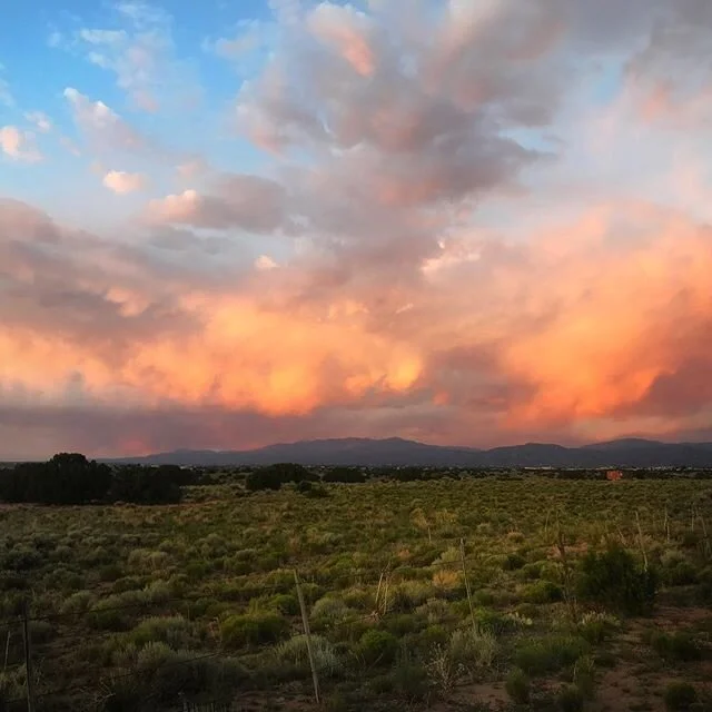 Sunset over Santa Fe.