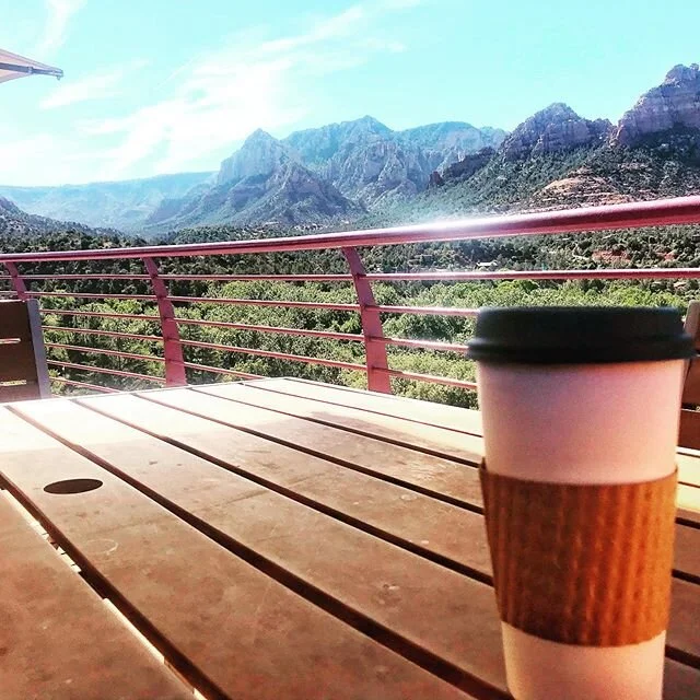 Coffee and this view. Happy Saturday.