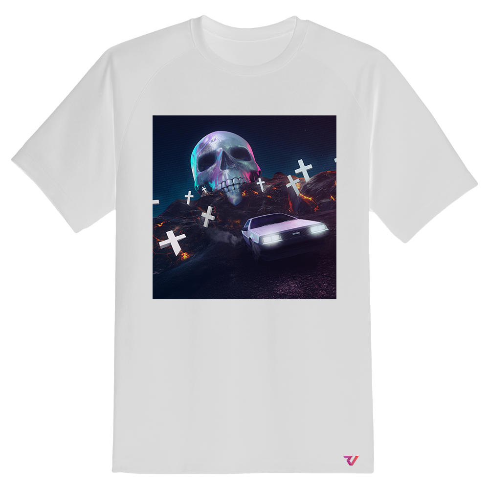 Skull Car - White Shirt