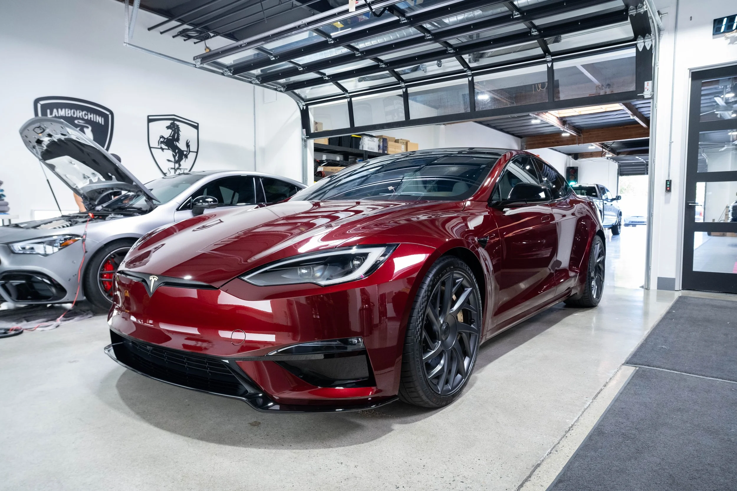 Tesla S PPF Paint Protection Film Ceramic Coating Tint