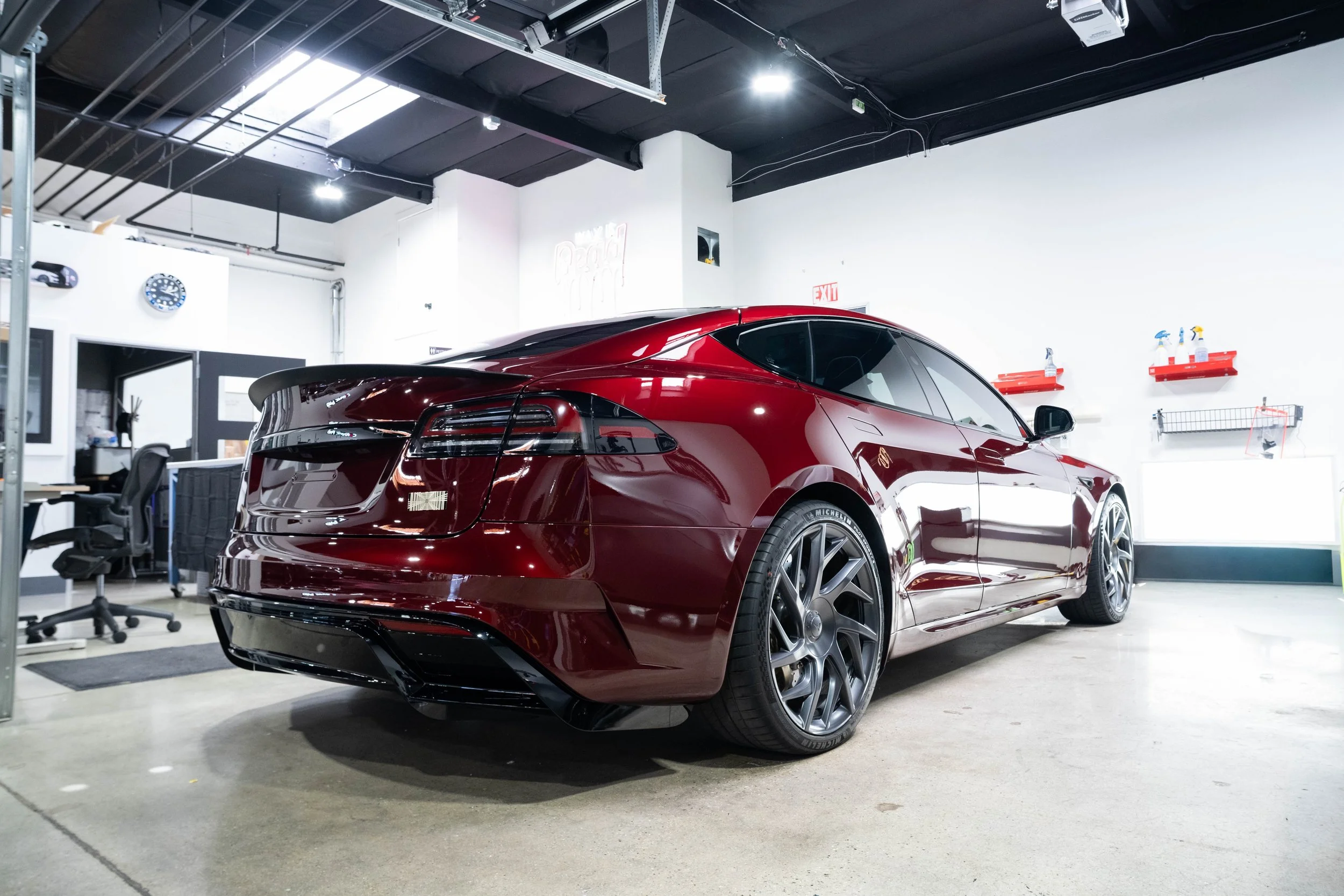 Tesla S PPF Paint Protection Film Ceramic Coating Tint
