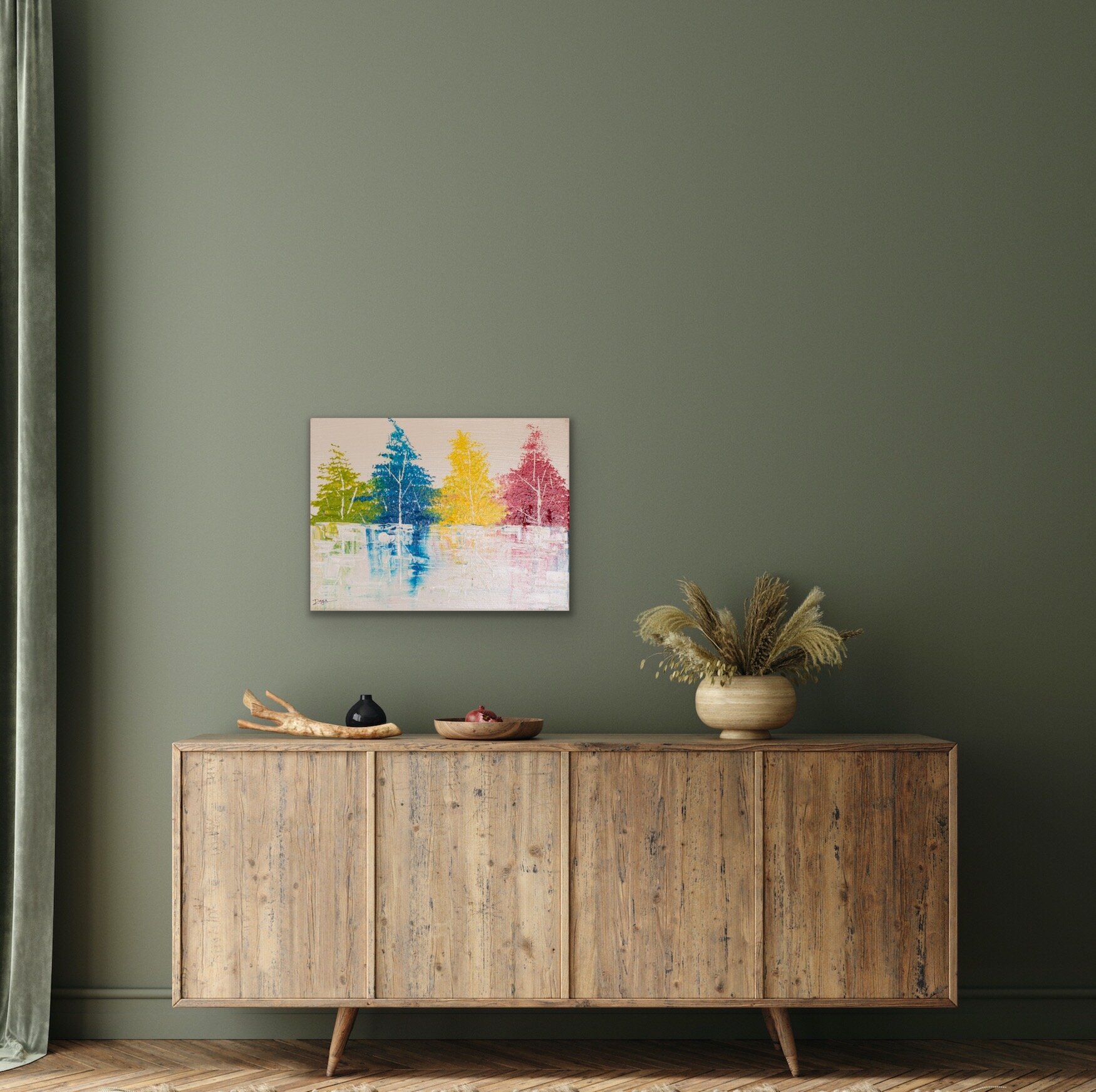 Trees on Frozen Lake