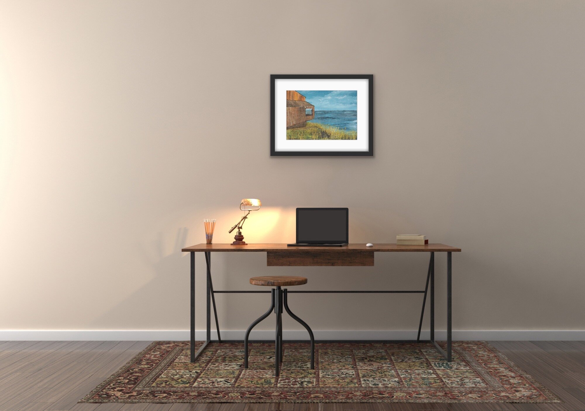 California Landscape - House by the Sea