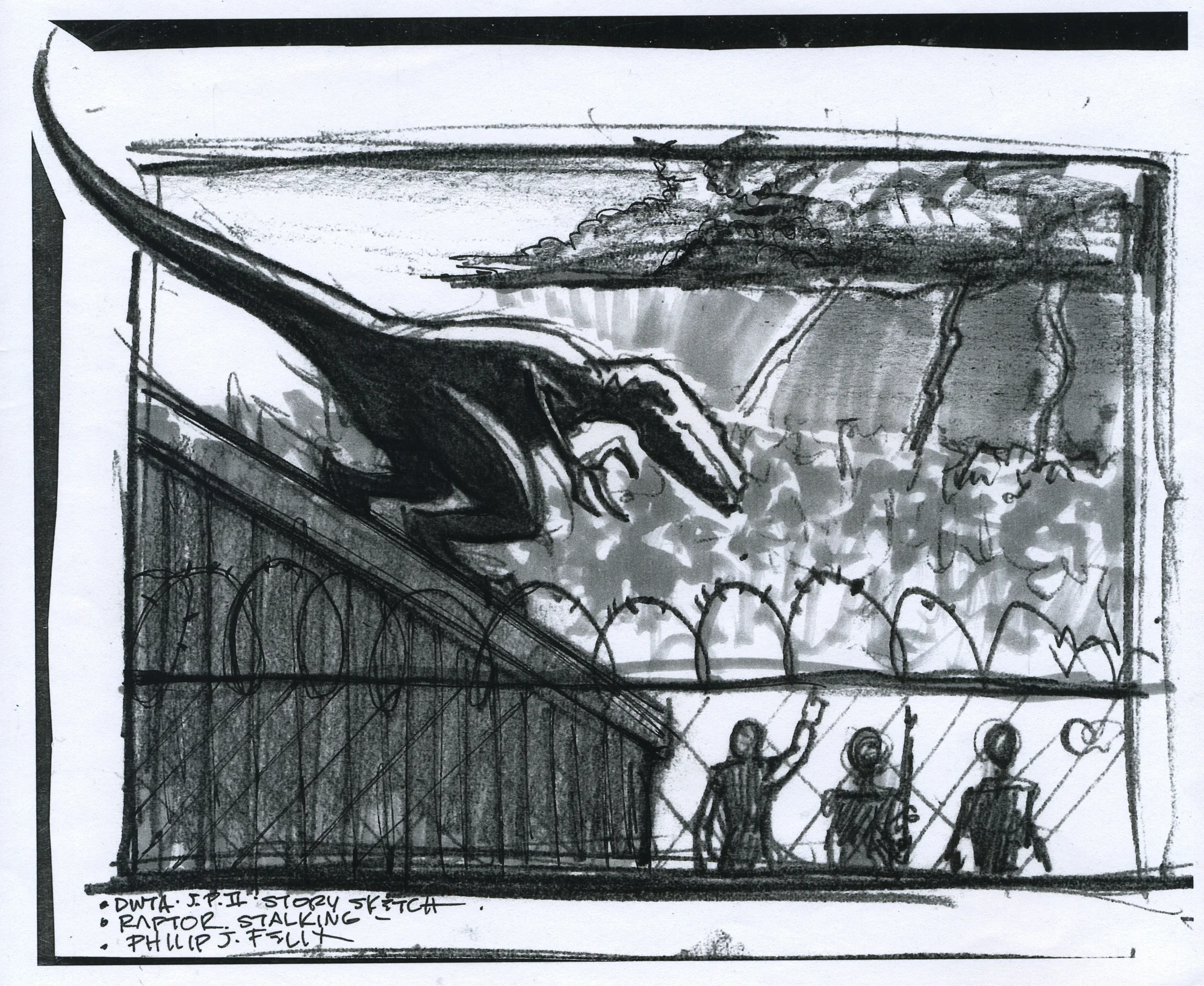 Jurassic Park Storyboard.