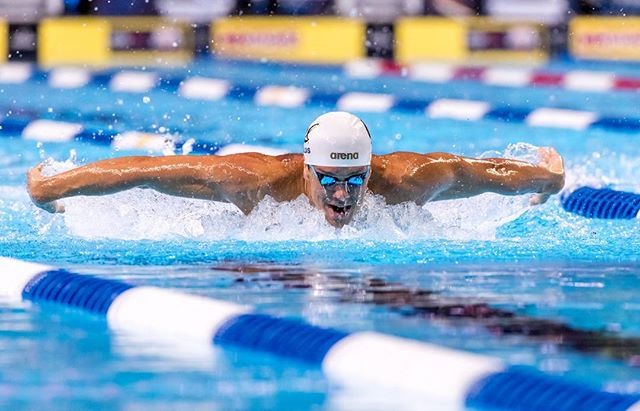 @beeftyshields swims the 200 fly at #swimtrials2016. (PC: Shanda Crowe)