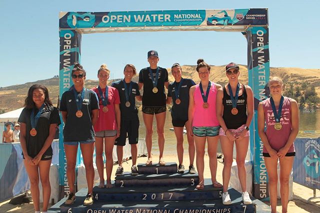 Womens Open Water Nationals 5K winners.  #ownats #openwaterswim