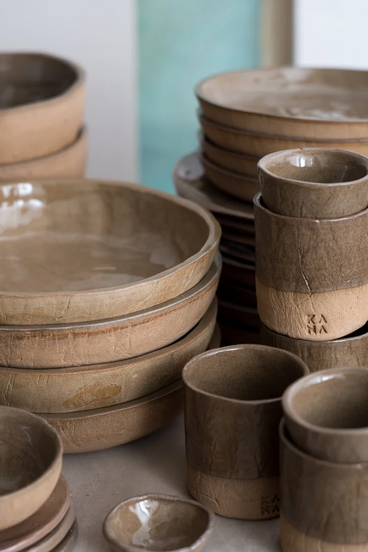 Wood Sand Rustic Dinner Plate — KANA LONDON