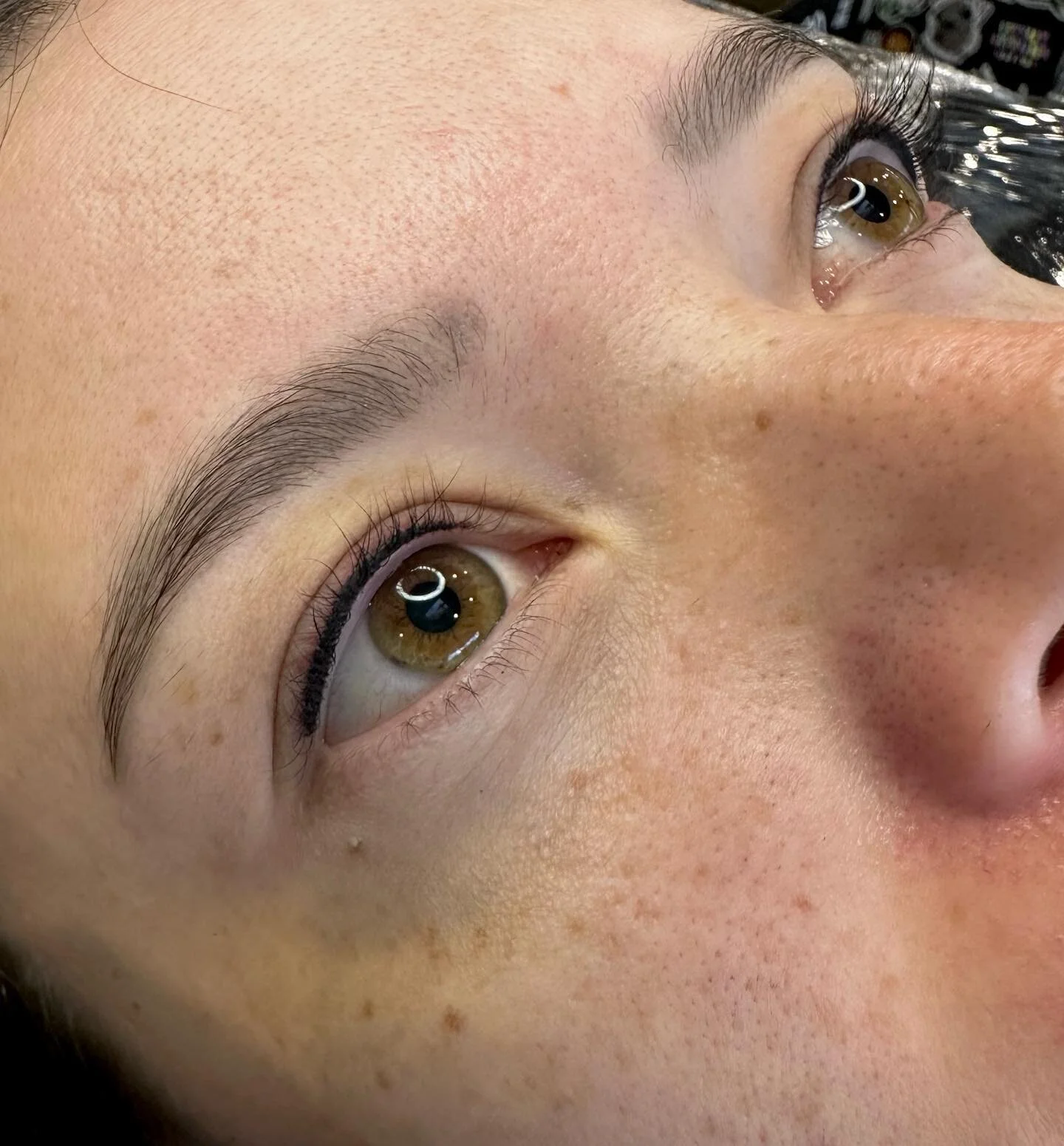 Lash enhancement tattoo for Stephanie today 🫶🏼