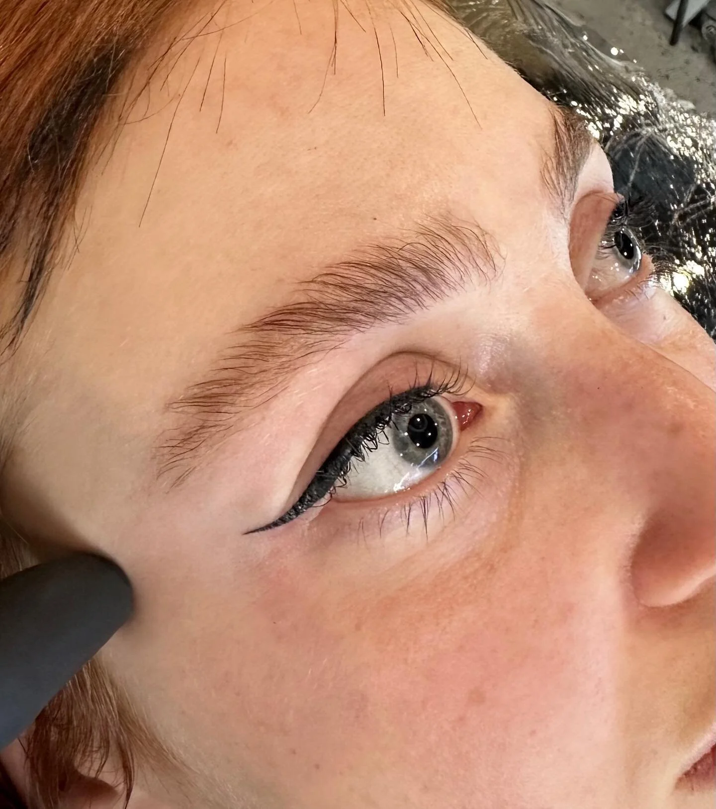 3/4 elongated winged liner for V a few weeks back. Thank-you for flying from Sydney to see me 🫶🏼