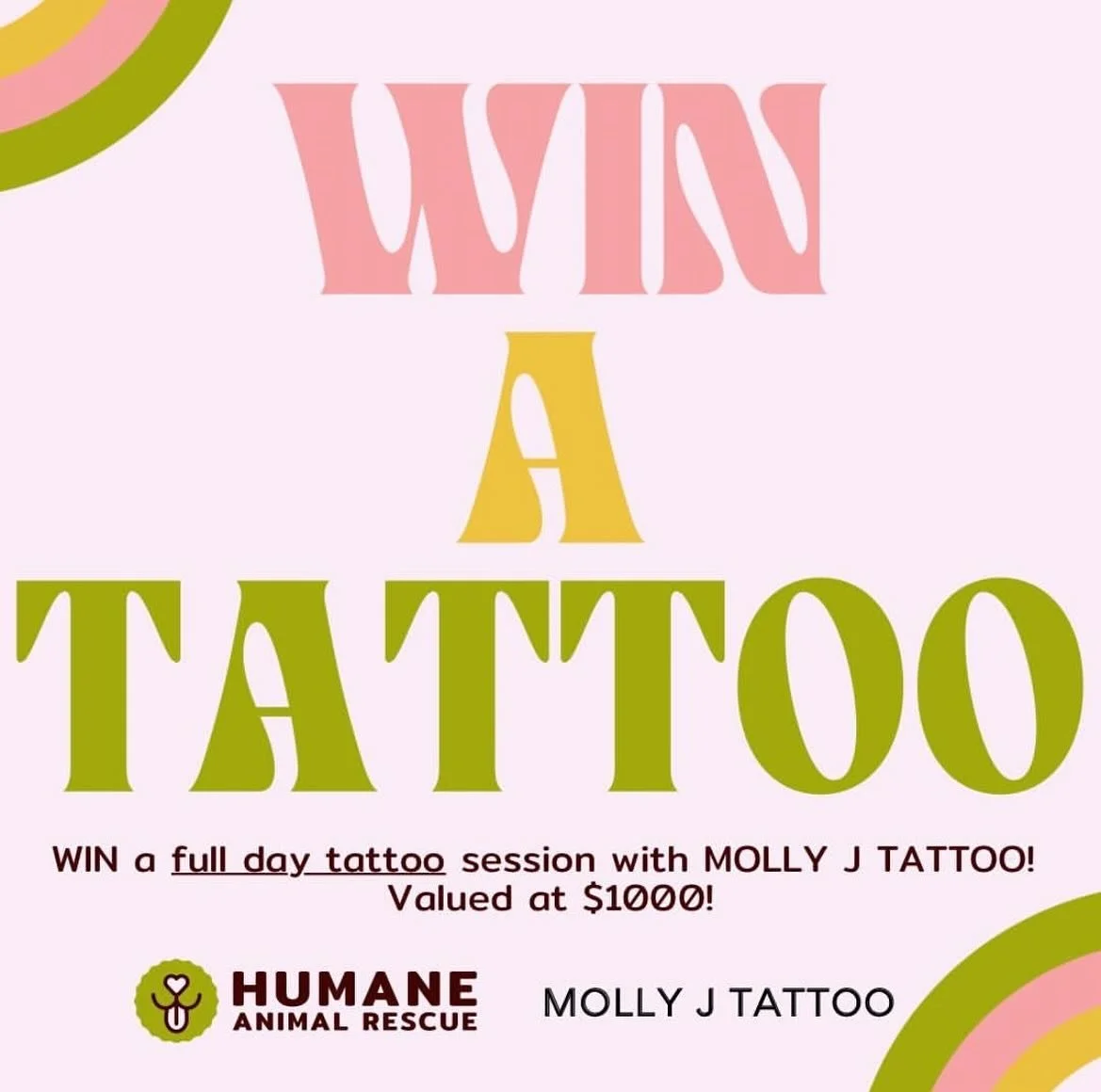 STOP SCROLLING 🛑 ✋🏻 I have some red hot news for you!! I have provided the incredible peeps @humaneanimalrescue_aus with a FULL DAY TATTOO SESSION to raffle off 🫶🏼 Raffle tickets are $15 or 3 for $40. 
PLUS: if you add this post to your story and