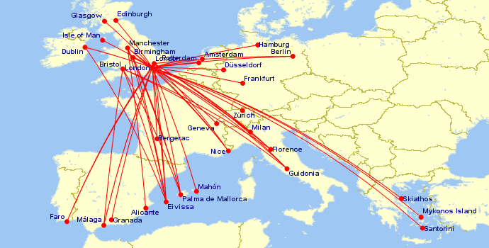 CAS Recruitment BA Cityflyer route map 2018.gif