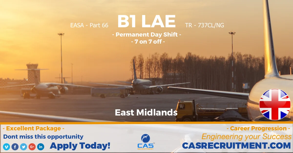 CAS Recruitment B1 LAE EMA PERM DAYS 7 ON 7 OFF 737CL NG LATEST AVIATION JOBS.jpg