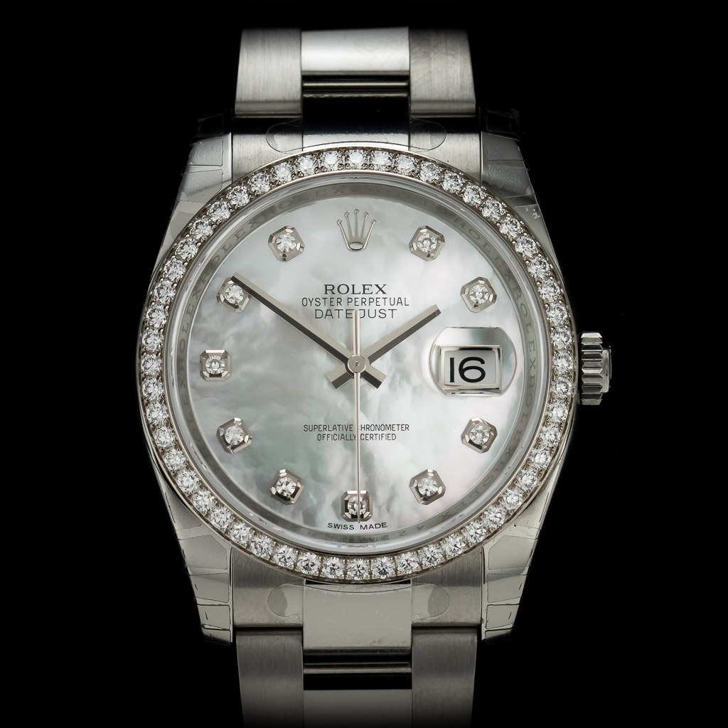Rolex Datejust 36 ref 116244 Diamond Bezel
