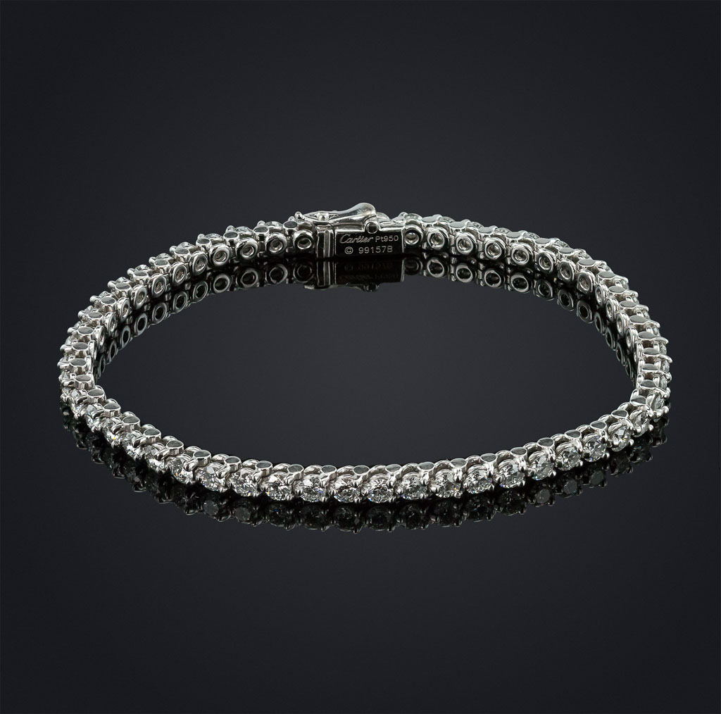 cartier diamond tennis bracelet